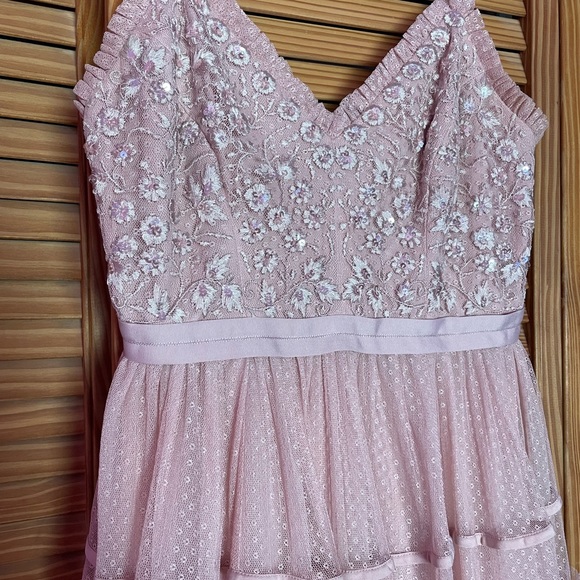 Pink Anthropologie Tulle Prom Dress/Gown - Picture 6 of 7